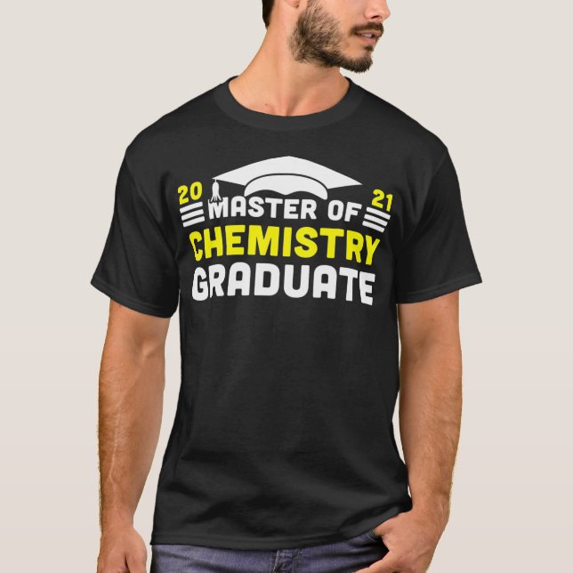 T-shirt Master of Chemistry Graduate 2021 Degree Universit (Devant)