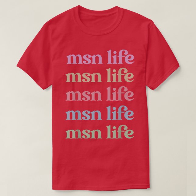T-shirt Master Of Science In Nursing Appreciation 1368 (Design devant)