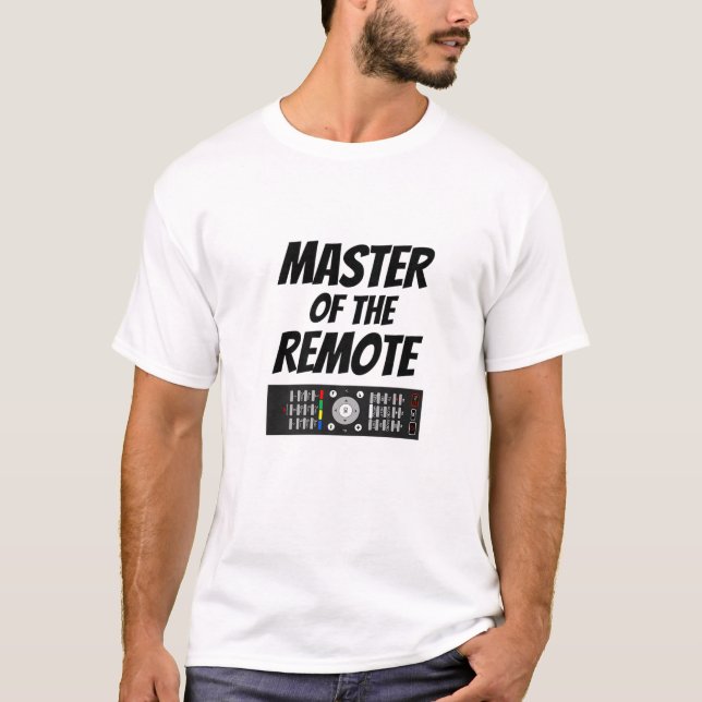 T-shirt Master Of The Remote - Papa Joke Venin - Funny Slo (Devant)
