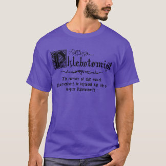 T-shirt Master Phlebotomiste médiéval