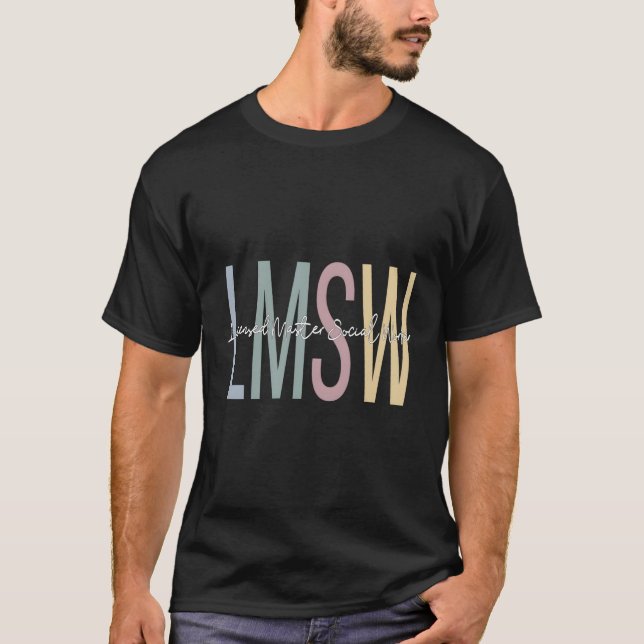 T-shirt Master Social Worker Boho Lmsw (Devant)
