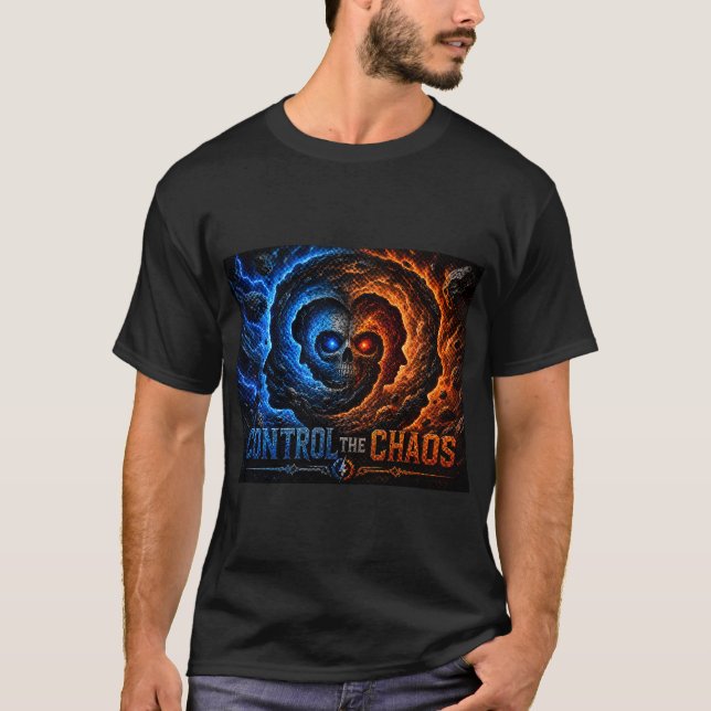 T-shirt Master the Mayhem Control the Spiral – 3D (Devant)