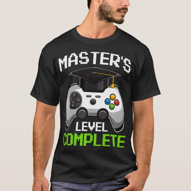 T-shirt Masters Degree 2021 Graduation Funny Video Gamer P (Devant)