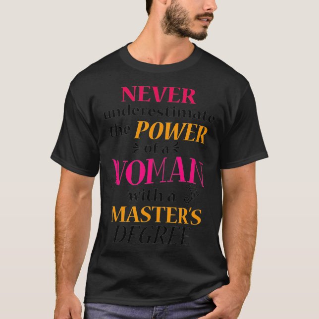 T-shirt Masters Diplôme Cadeau pour ses Drôle (Devant)