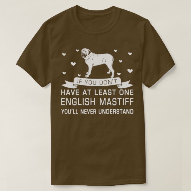 T-shirt Mastiff 1 anglais (Design devant)