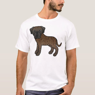 T-shirt Mastiff Anglais Bringé Chien de Dessin Animé Migno