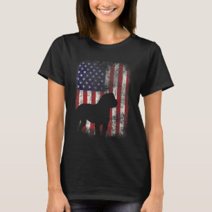 T-shirt Mastiff anglais drapeau américain États-Unis Patri