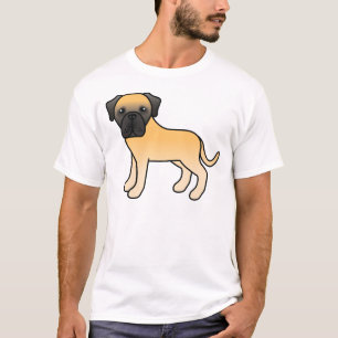 T-shirt Mastiff Anglais Faon Chien de Dessin Animé Mignon