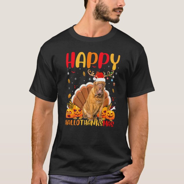 T-shirt Mastiff Chien  Mastiff heureux Hellothanksmas (Devant)