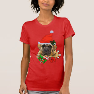 T-shirt Mastiff Joyeux Noël anglais