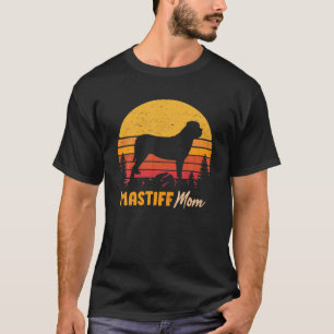 T-shirt Mastiff Maman Mama Vintage Retro Chien Femmes Cade