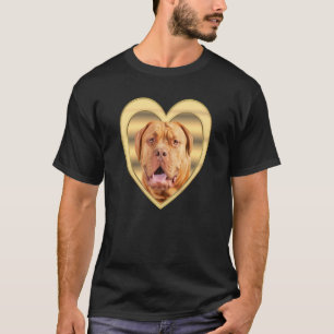 T-shirt Mastiff Mastiff Coeur Chien Bull Mastiff