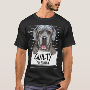 T-shirt Mastiff napolitain Mugshot Chien coupable