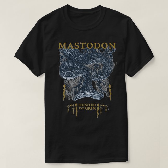 T-shirt Mastodon Husky et Grim Snake  (Design devant)