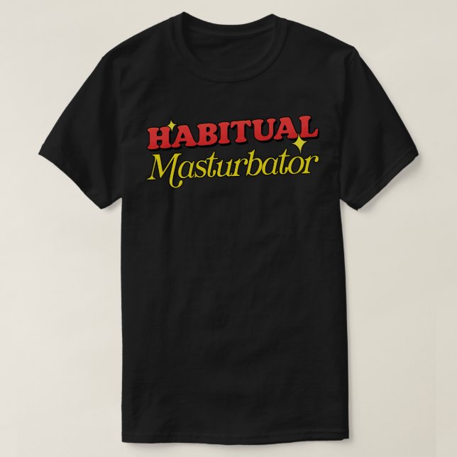T-shirt Masturbateur Habituel (Design devant)
