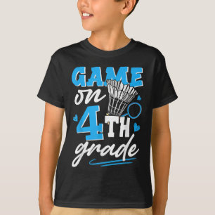 T-shirt Match de badminton pour garçons et filles de 4e an