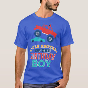 T-shirt Match de camion monstre Petit frère du garçon d'an