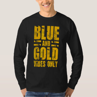 T-shirt Match de football au lycée Blue And Gold Vibes Onl
