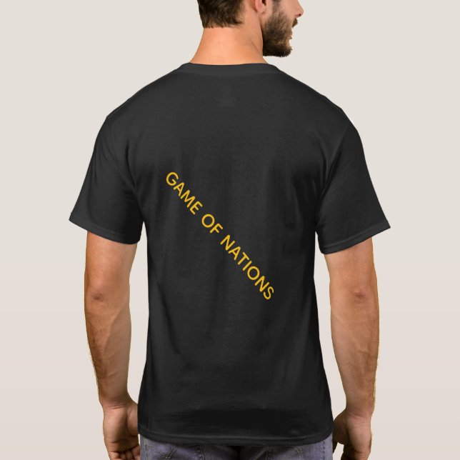 T-SHIRT MATCH DE FOOTBALL DES NATIONS (Dos)