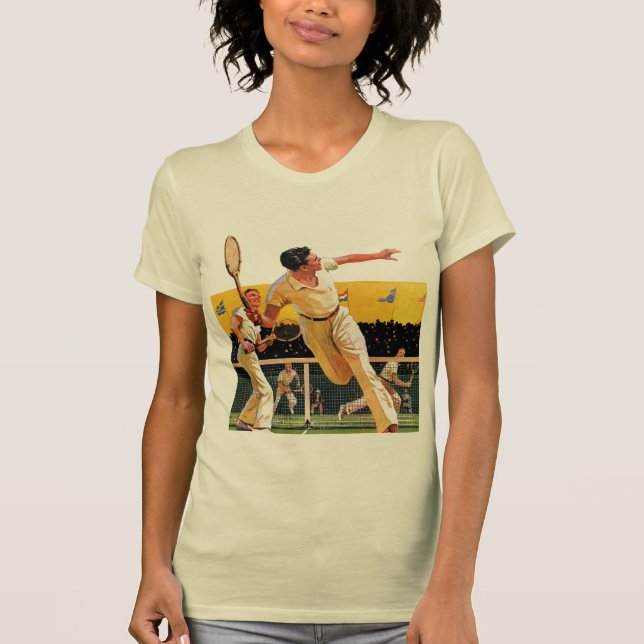 T-shirt Match de tennis de doubles (Devant)