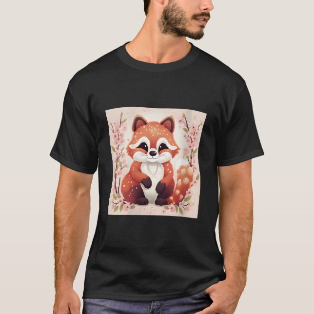 T-shirt Match Made In Heaven Red Pandas And Cherry Blossom (Devant)