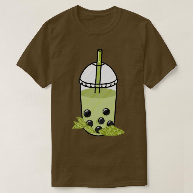 T-shirt Matcha bulle thé 7 (Design devant)
