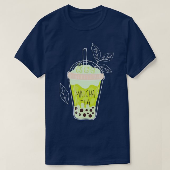 T-shirt matcha bulle thé 9 (Design devant)