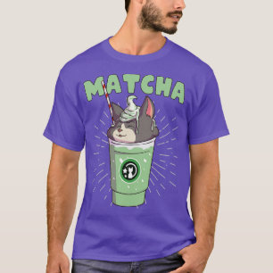 T-shirt Matcha Catpuccino Funny Kitty Frappuccino Chat Mat
