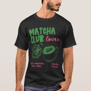 T-shirt Matcha Club Thé vert matcha latte régulier ou glac