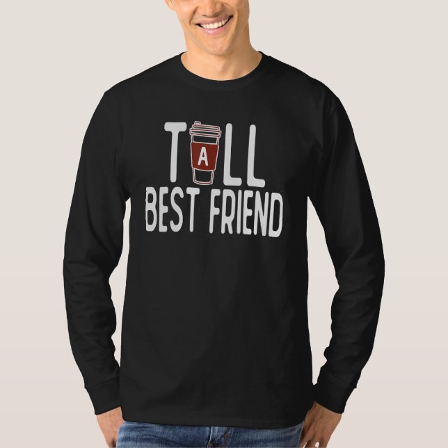 T-shirt Matching Best Friend Tall Best Friend & Short Best (Devant)