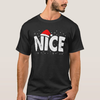 T-shirt Matching Co Naughty or Nice Christmas  Unisex Adul