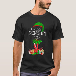 T-shirt Matching Family Group I'm The Penguin Elf Christma