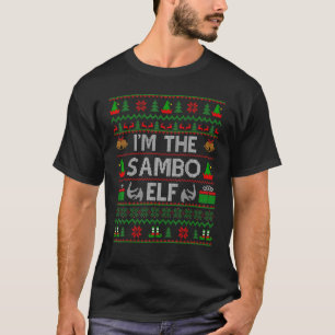 T-shirt Matching Family Group I'm The Sambo Elf Ugly Chris