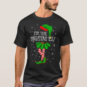 T-shirt Matching Family Group Je suis le Martini Elf Chris