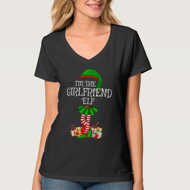 T-shirt Matching Family Group Je suis The Godsoeur Elf Chr (Devant)