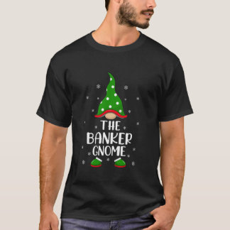 T-shirt Matching Family Group The Banker Gnome Christmas 