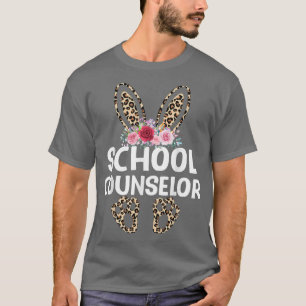 T-shirt Matching Funny Empreinte de léopard Bunny School C