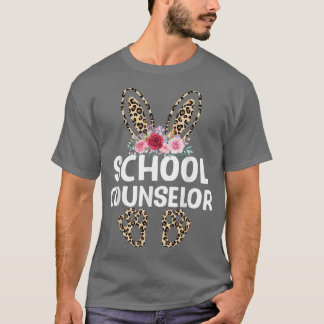 T-shirt Matching Funny Empreinte de léopard Bunny School C