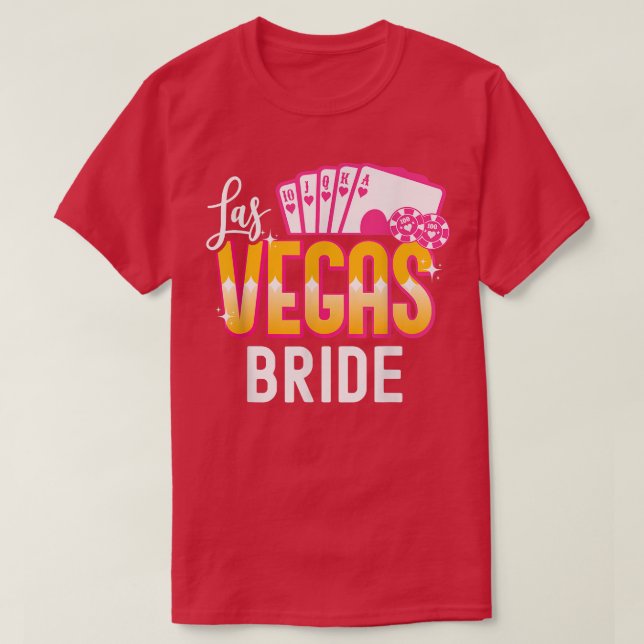 T-shirt Matching Las Vegas Mariage marié et groom Vegas B (Design devant)