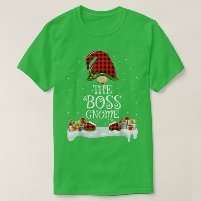 T-shirt Matching Red Buffalo Plaid (Design devant)