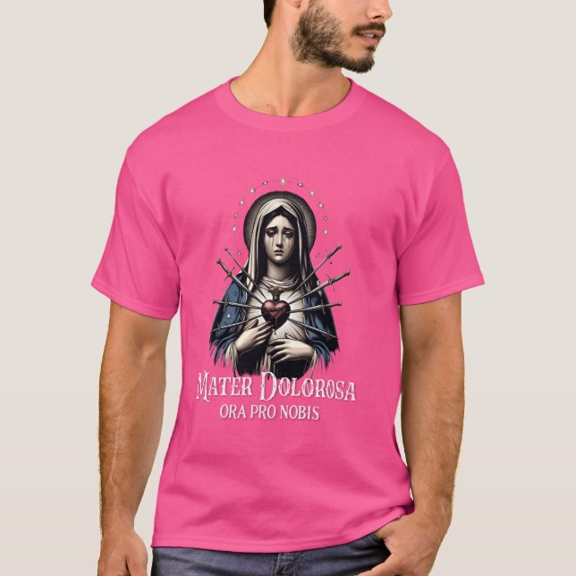 T-shirt Mater Dolorosa Notre Dame des Douleurs Vierge Mari (Devant)