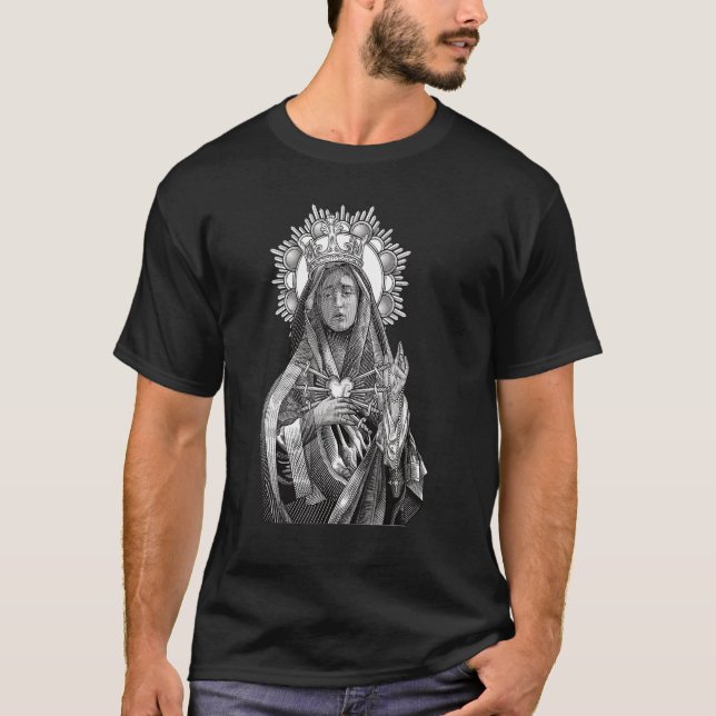 T-shirt Mater Dolorosa Notre Dame des Douleurs Vierge Mari (Devant)