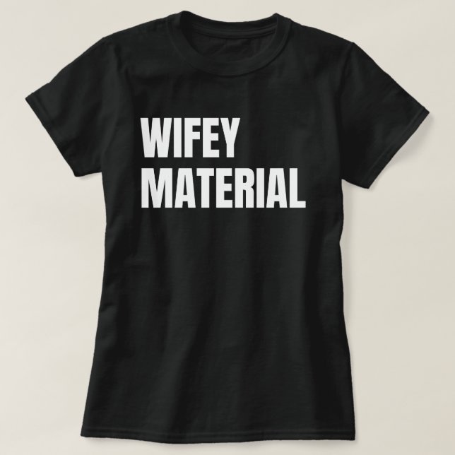 T-shirt Matériau de Femme Mariée (Design devant)