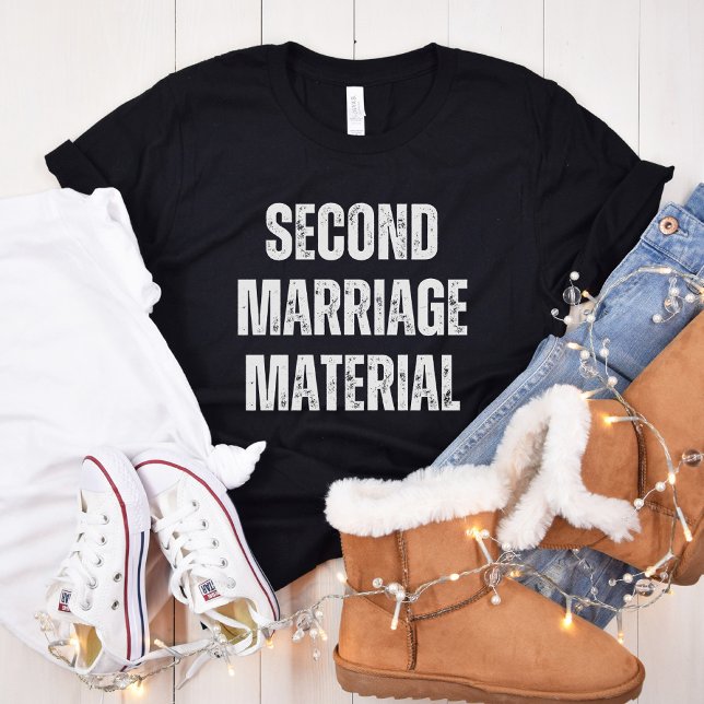 T-shirt Matériel de deuxième mariage, Drôle divorce, célib (Créateur téléchargé)
