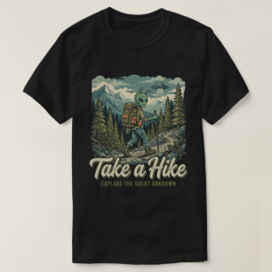 T-shirt Matériel de plein air Retro Alien Bigfoot
