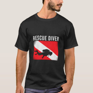 T-shirt Matériel de plongée sous-marine vintage Sauvetage
