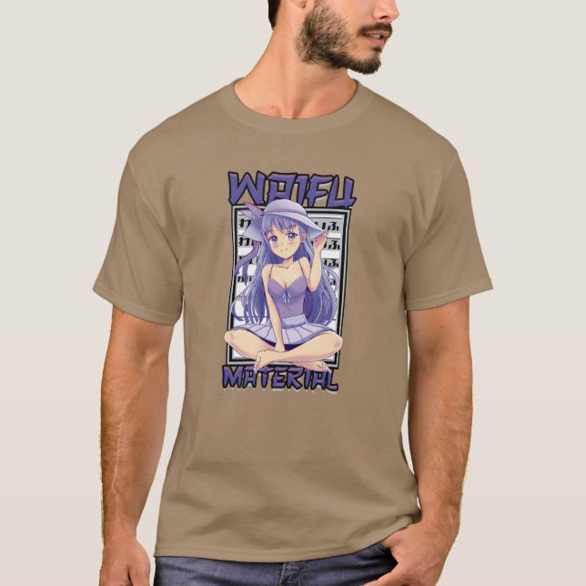 T-shirt Matériel Waifu Anime (Devant)