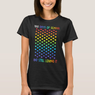 T-shirt Maternelle 100 Jours De Coeurs D'École Enseignant