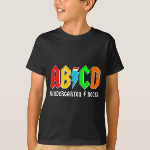 T-shirt Maternelle Abcd déchire les garçons rentrent à l'é