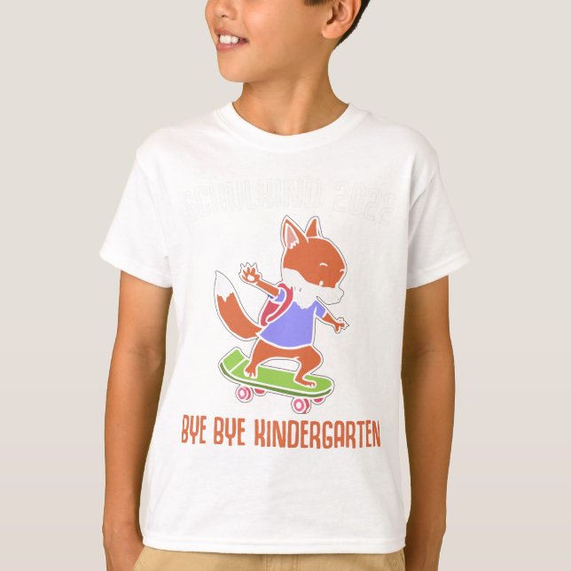 T-shirt Maternelle Abschied Schulkind Fuchs (Devant)